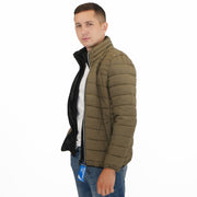 Nautica Performance Double Zip Puffer Jacket Olive