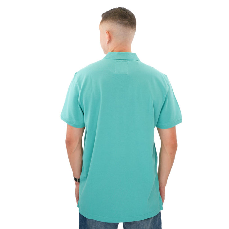 Crew Clothing Polo Shirt Classic Pique Cotton Aqua Green - Quality Brands Outlet