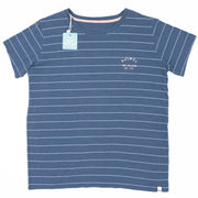 Animal Blue Stripe Short Sleeve Casual T-Shirt Jersey Tops - Quality Brands Outlet
