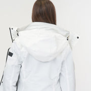 3-in-1 Waterproof Ski Jacket White with Detachable Insert