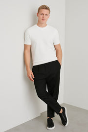 Bradley Heavyweight T-Shirts White Short Sleeve Tops - Quality Brands Outlet