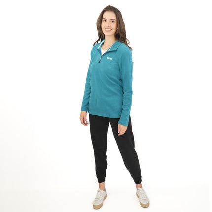 Regatta Turquoise Sweethart Zip Neck Fleece-Quality Brands Outlet-