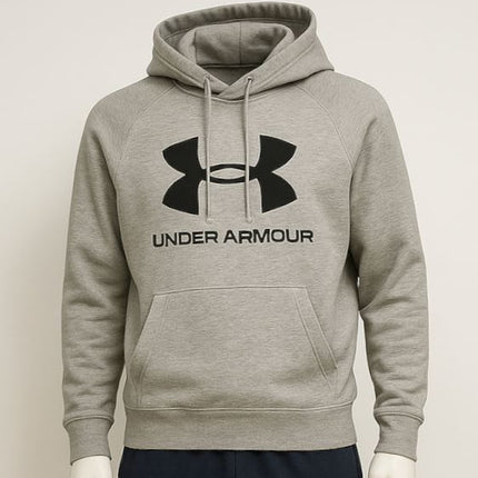 Under Armour Mens Hoodie Classic Classic Large Logo Light Grey - Quality Brands Outlet