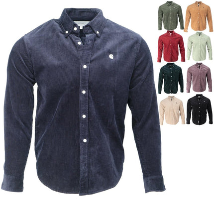 Premium Brand Button-Down Collar Cotton Corduroy Shirt-Quality Brands Outlet-