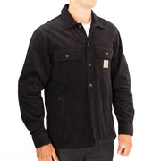 Carhartt WIP Mens Dixon Corduroy Black Shirt Jacket