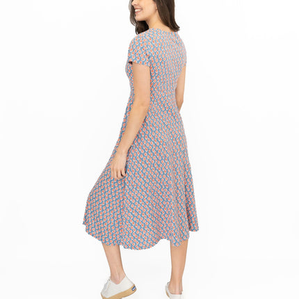 Seasalt Chapelle Dress Blue Seaweed Stamp Tid-Quality Brands Outlet-