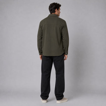 Ryan Long Sleeve Jersey Western Shirt – Dark Green-Quality Brands Outlet-