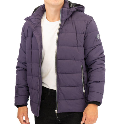 GANT Mens Jacket Coat Active Cloud Padded Purple - Quality Brands Outlet