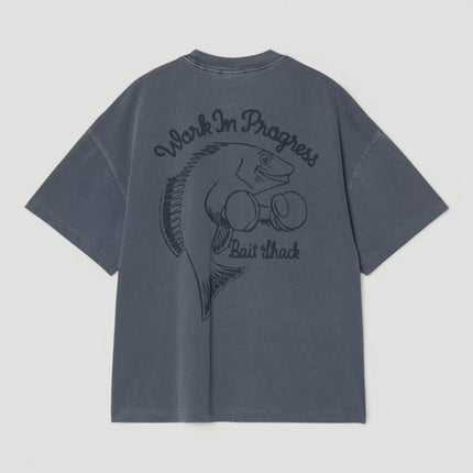 Mens T-Shirts Premium Brand Navy Short Sleeve Cotton Graphic Boxy Fit - Quality Brands Outlet