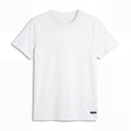 Ted Baker White Stretch Cotton Classic Crew Neck T-Shirt