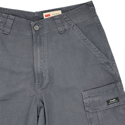 Wrangler Mens Cargo Shorts Charcoal Grey-Quality Brands Outlet-