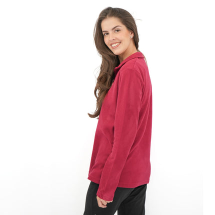 Regatta Dark Red Sweethart Zip Neck Fleece-Quality Brands Outlet-