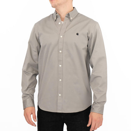 Premium Brand Shirt Long Sleeve Madison Royal Grey