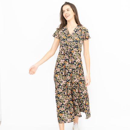 Seasalt Chapelle Midi Dress Fruit Garden Maritime Chalk-Quality Brands Outlet-