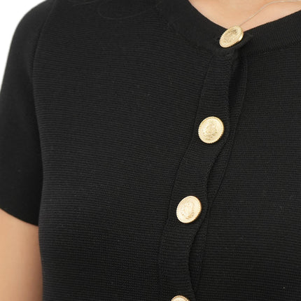 M&S Gold Button Short Sleeve Cardigan - Quality Brands Outlet