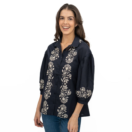 Seasalt Womens Navy Swan Creek Blouse-Quality Brands Outlet-