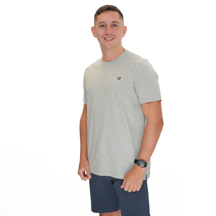 Crew Clothing Mens Grey Short Sleeve T-Shirt - Quality Brands Outlet