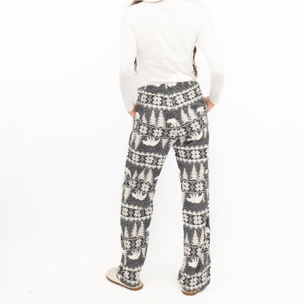 Old Navy Gap Womens Grey Polar Bear Christmas Pyjama Bottoms Elasticated Waist Trousers