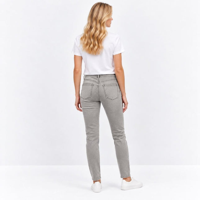 Womens Jeans Lily Slim Fit Stretch Jeans – Light Grey-Quality Brands Outlet-