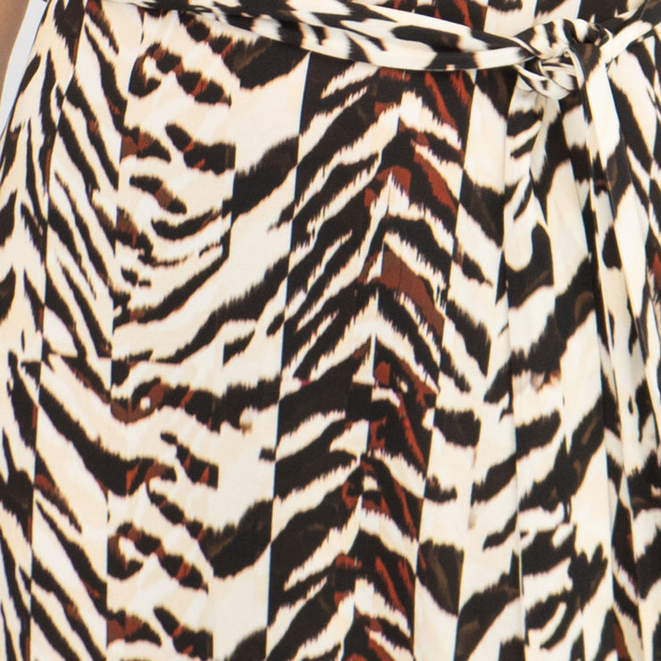 Karen Millen Halter Neck Tiger Print Summer Midi Dress