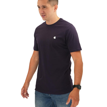 Madison Purple T-shirts Crew Neck Short Sleeve Tops-Quality Brands Outlet-
