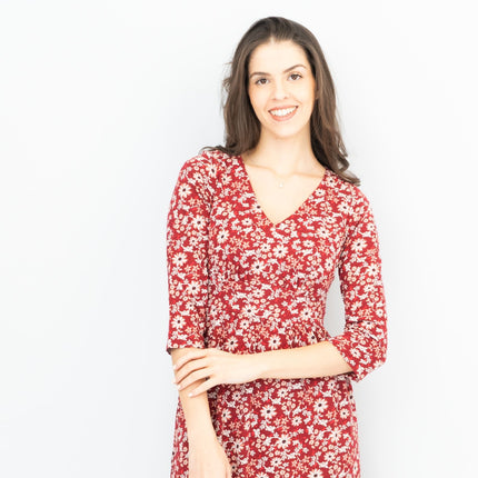 Seasalt Maggie Maxi Dress Berry Gathering Red-Quality Brands Outlet-