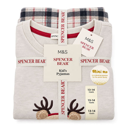 Kids Pyjamas Set Spencer Bear Childrens Unisex Christmas Pyjamas