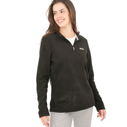 Regatta Black Sweethart Zip Neck Fleece-Quality Brands Outlet-