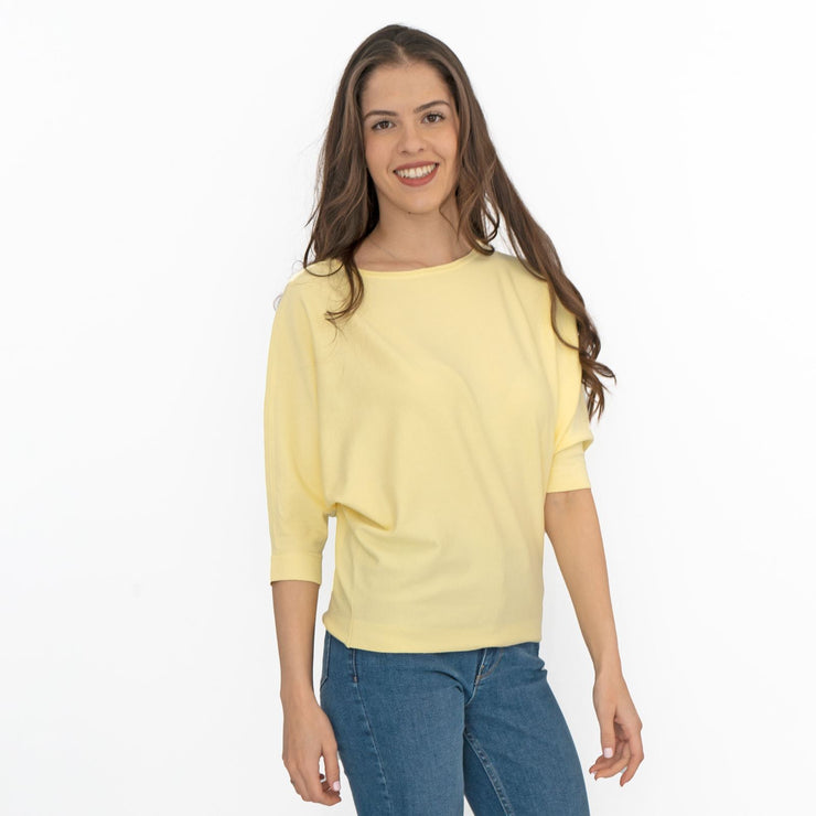 Phase Eight Cristine Yellow Short Sleeve Batwing Tops