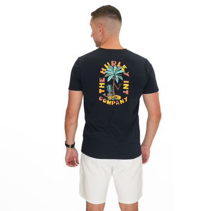 Hurley Mens Navy Cool Pineapple Print T-Shirt-Quality Brands Outlet-