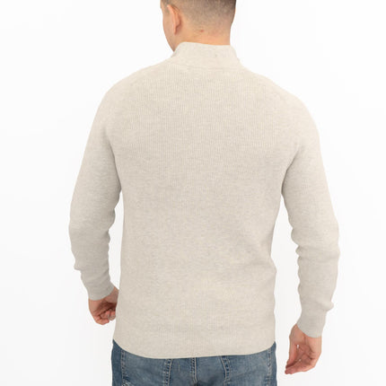 Crew Clothing Mens Cardigan Zip Up Grey - Quality Brands Outlet
