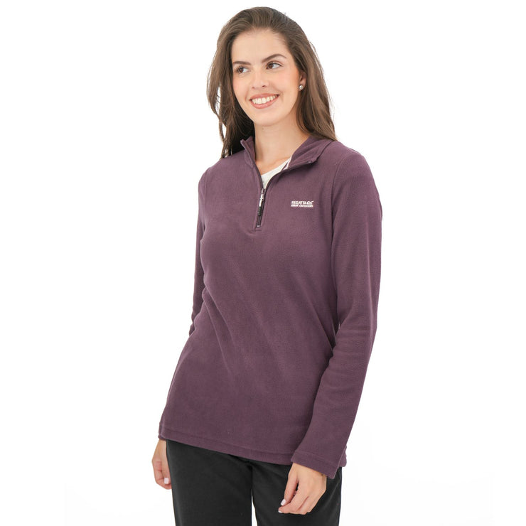 Regatta Purple Sweethart Zip Neck Fleece - Quality Brands Outlet