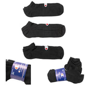 Champion Men's 3-Pack Black Ankle Low Cut Invisible Socks Size 6-12
