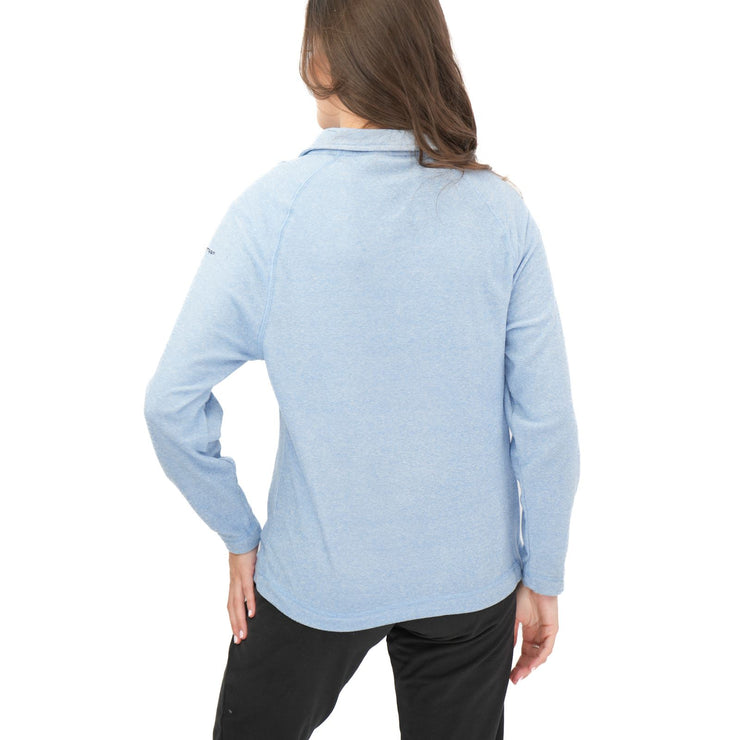 Trespass Half Zip Microfleece Layer Light Blue - Quality Brands Outlet