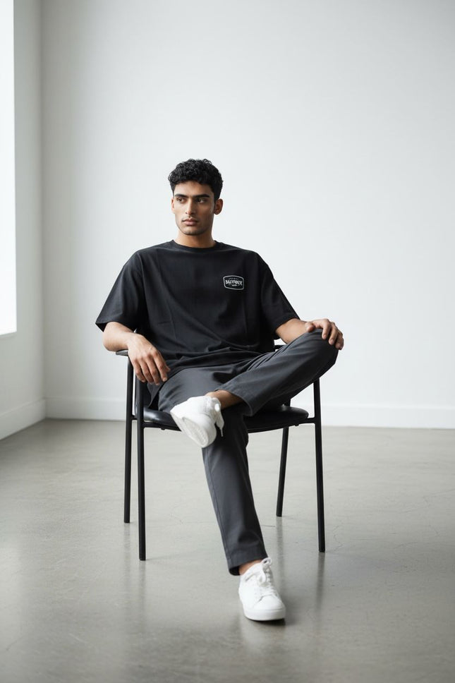 Saltrock Charcoal Grey Graphic T-Shirt-Quality Brands Outlet-