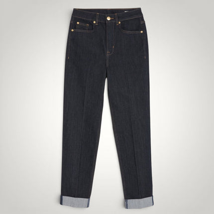 M&S Harper Cigarette Ankle Grazer Jeans Indigo Mix Stretch Denim - Quality Brands Outlet