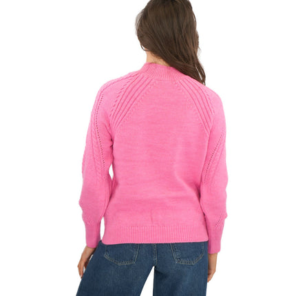 M&S Pink Rib & Bobble Jumper - Quality Brands Outlet