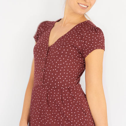 Boden Alberta Jersey Polka Dot Dress-Quality Brands Outlet-