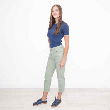 M&S Crop Slim Leg Jeans Green - Quality Brands Outlet