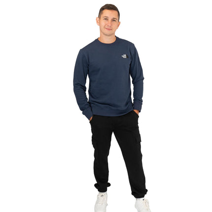 The North Face Mens Crew Navy Blue Sweatshirt-Quality Brands Outlet-