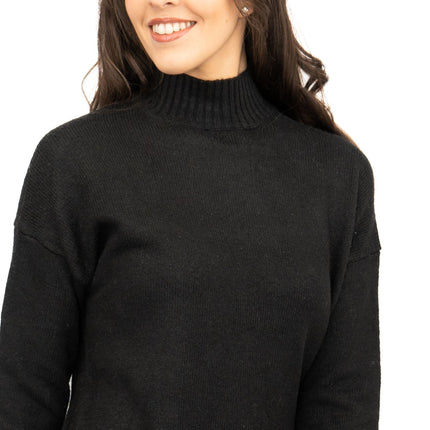 Nobodys Child Longline Jumper Funnel Neck Supersoft Black-Quality Brands Outlet-