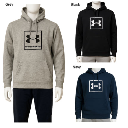 Under Armour Mens Hoodie Classic Box Logo Grey - Quality Brands Outlet