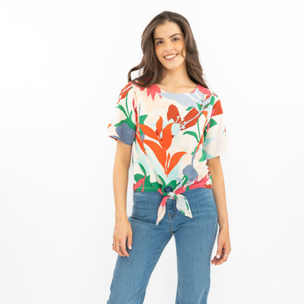 White Stuff Sara Tie Hem Top-Quality Brands Outlet-