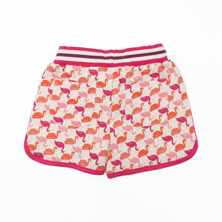 Mini Boden Girls Shorts Jersey Tutti Fruity Flamingos Summer Holiday Kids Gift