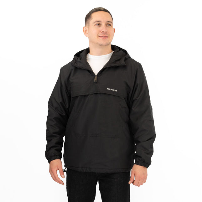 Mens Windbreaker Spring/Summer Jackets Black Lightweight Hooded