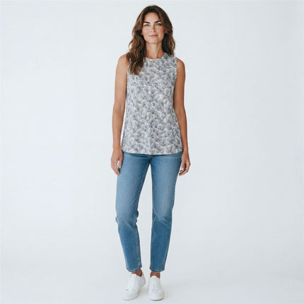 White Stuff Linen Vest Top Sleeveless Summer Casual - Quality Brands Outlet