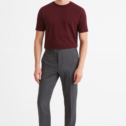 Bless Cotton T-Shirt Burgundy Bordeaux Short Sleeve - Quality Brands Outlet