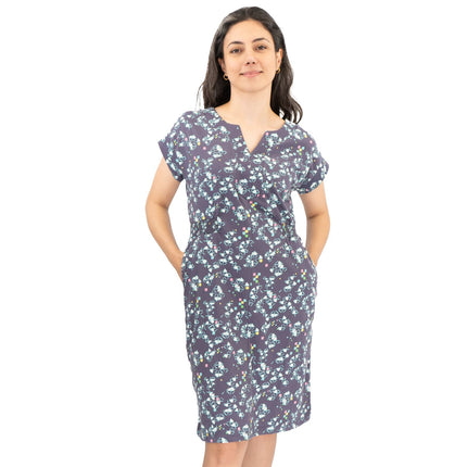 White Stuff Grey Penny Cotton Jersey Dress-Quality Brands Outlet-