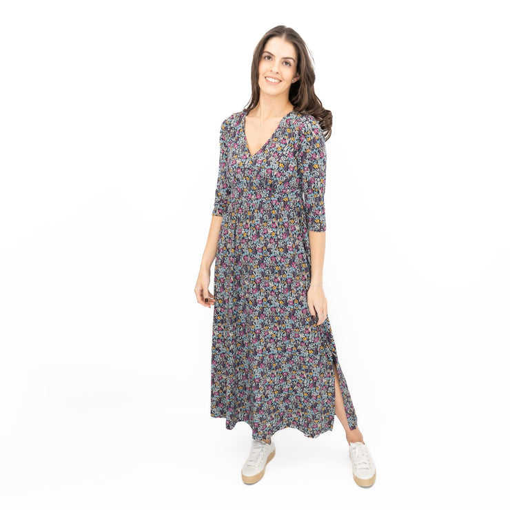Seasalt Maggie Maxi Dress Navy Floral Moor Maritime - Quality Brands Outlet