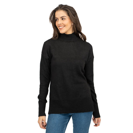 Nobodys Child Longline Jumper Funnel Neck Supersoft Black-Quality Brands Outlet-